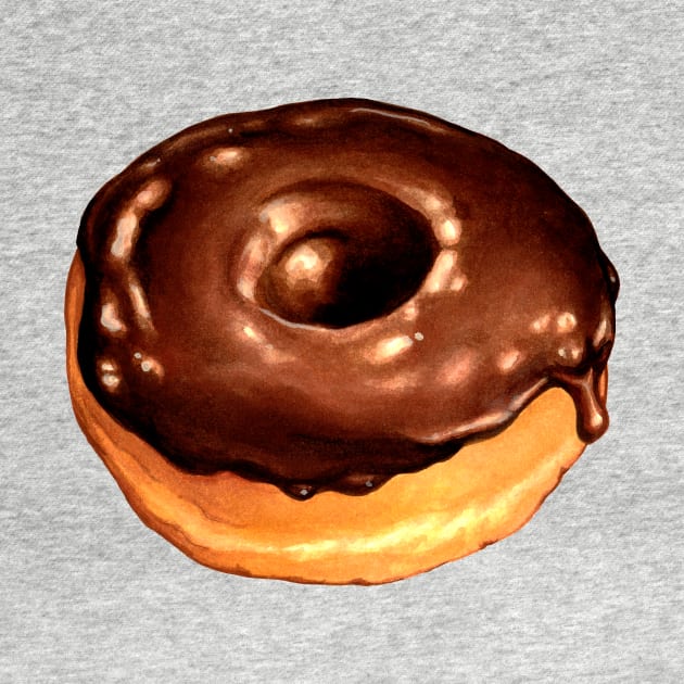 Chocolate donut by KellyGilleran